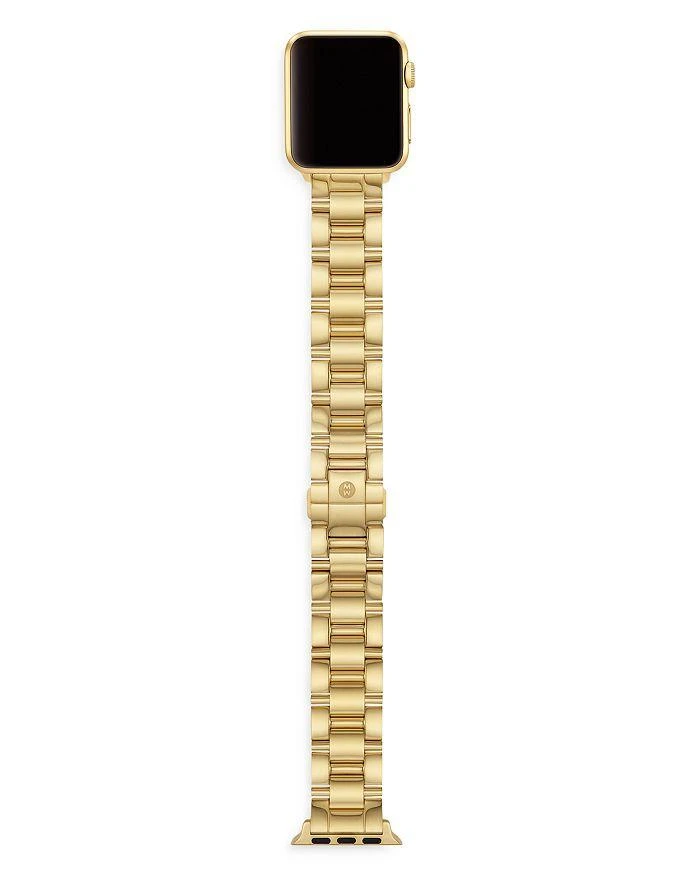 商品Michele|Apple Watch® Gold Tone Stainless Steel Interchangeable Bracelet, 38-45mm,价格¥6718,第5张图片详细描述