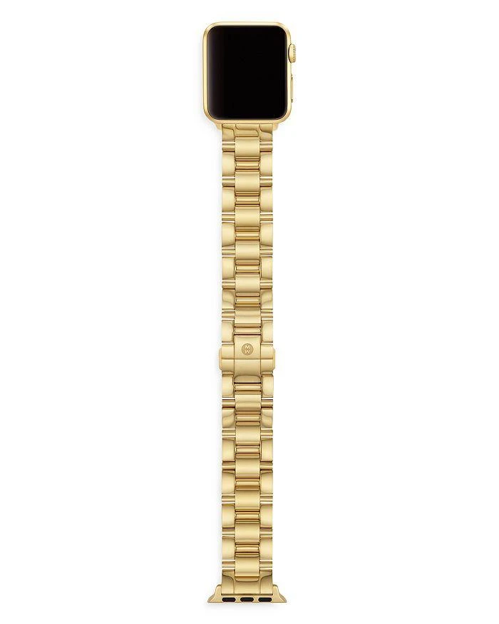 商品Michele|Apple Watch® Gold Tone Stainless Steel Interchangeable Bracelet, 38-45mm,价格¥6696,第5张图片详细描述