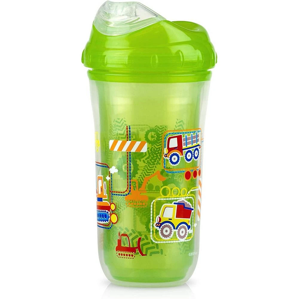 商品Nuby|No-Spill Insulated Cool Sipper, 9 Ounce,  Pack of 2, Blue/Green,价格¥186,第2张图片详细描述