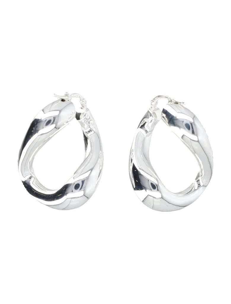 商品Jil Sander|Jil Sander Handcrafted Silver Earrings,价格¥2723,第1张图片