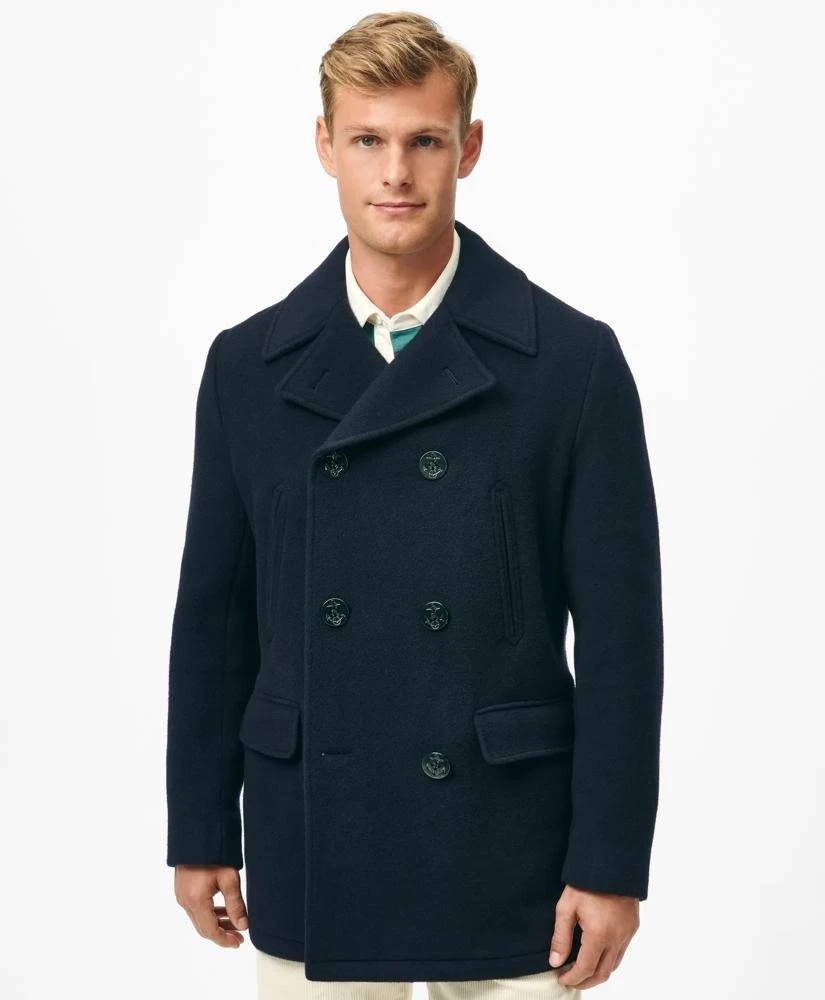 商品Brooks Brothers|Wool Peacoat,价格¥3412,第3张图片详细描述