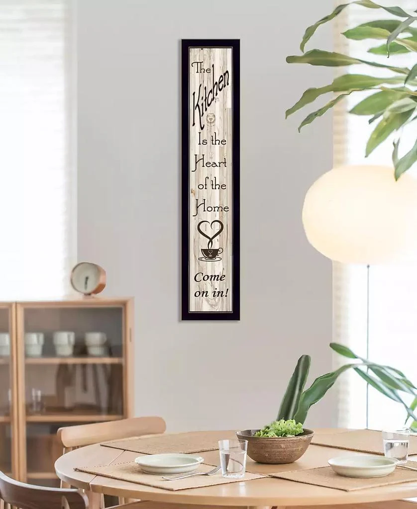商品Trendy Décor 4U|Kitchen Is The Heart of The Home by Millwork Engineering, Ready to hang Framed Print, Black Frame, 7" x 32",价格¥565,第2张图片详细描述
