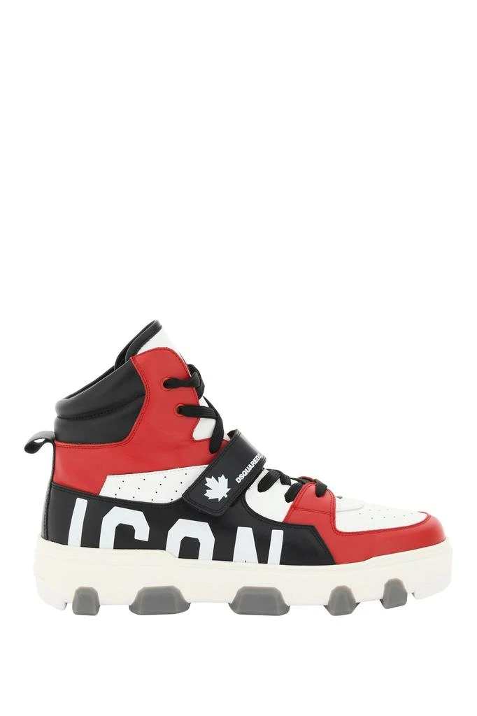 商品DSQUARED2|BASKET ICON HI-TOP SNEAKERS,价格¥2708,第1张图片