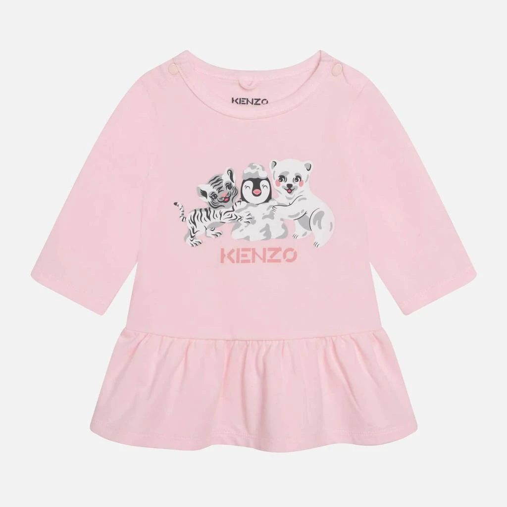 商品Kenzo|KENZO Babies' Long Sleeved Animal Cotton Dress,价格¥332,第1张图片