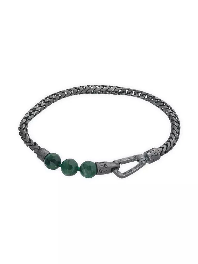 商品Marco Dal Maso|Jade &amp; Silver Ulysses Single 5-Bead Bracelet,价格¥2698,第2张图片详细描述