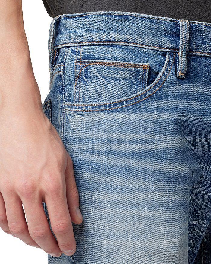 商品Hudson|Axl Stretch Skinny Fit Jeans in Repaired Indigo,价格¥1329,第5张图片详细描述