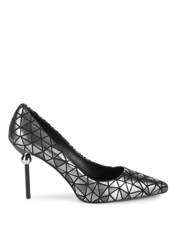 商品Roger Vivier|Geometric Leather Pumps,价格¥2995,第5张图片详细描述