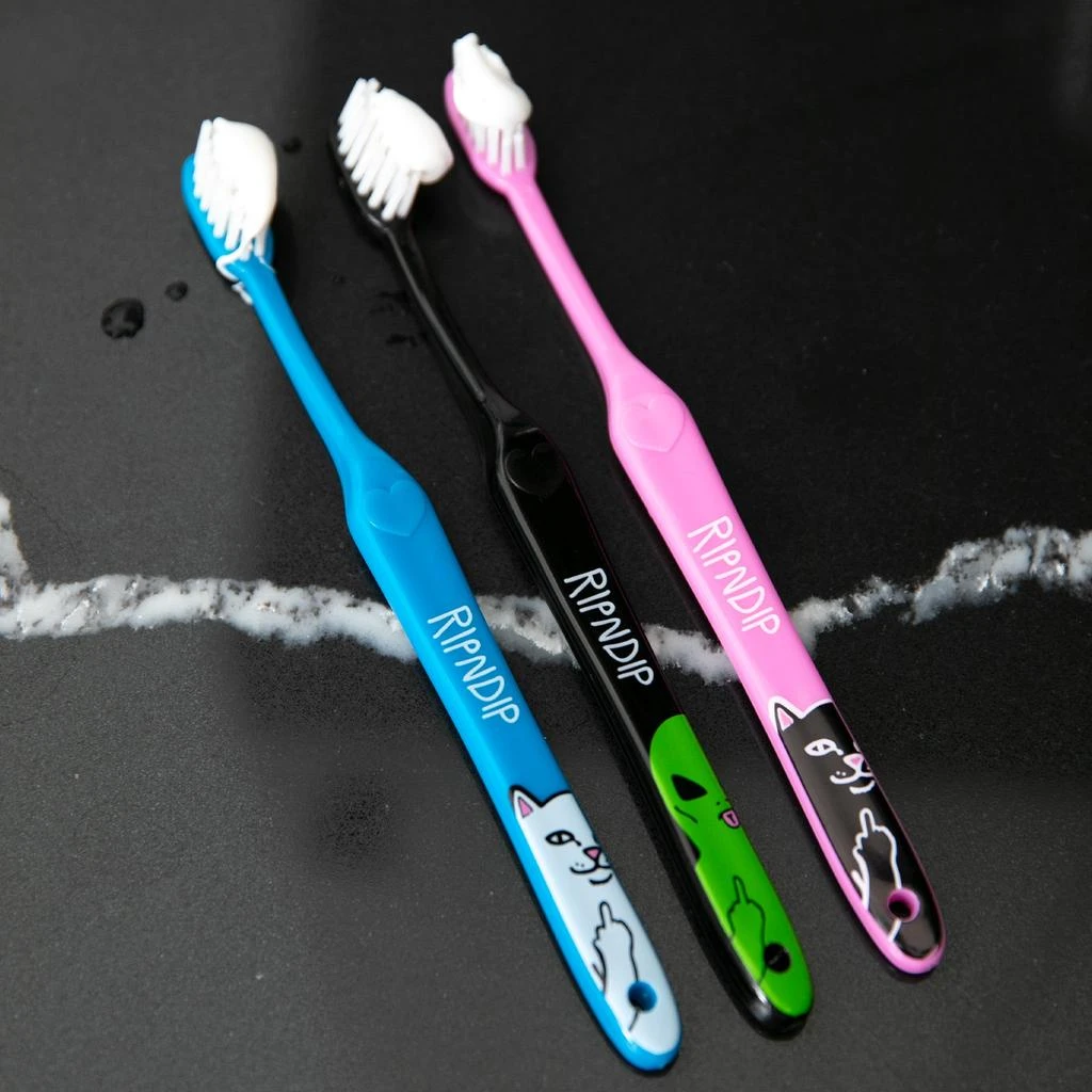 商品RIPNDIP|RIPNDIP Characters Toothbrush 3 Pack (Multi),价格¥76,第5张图片详细描述