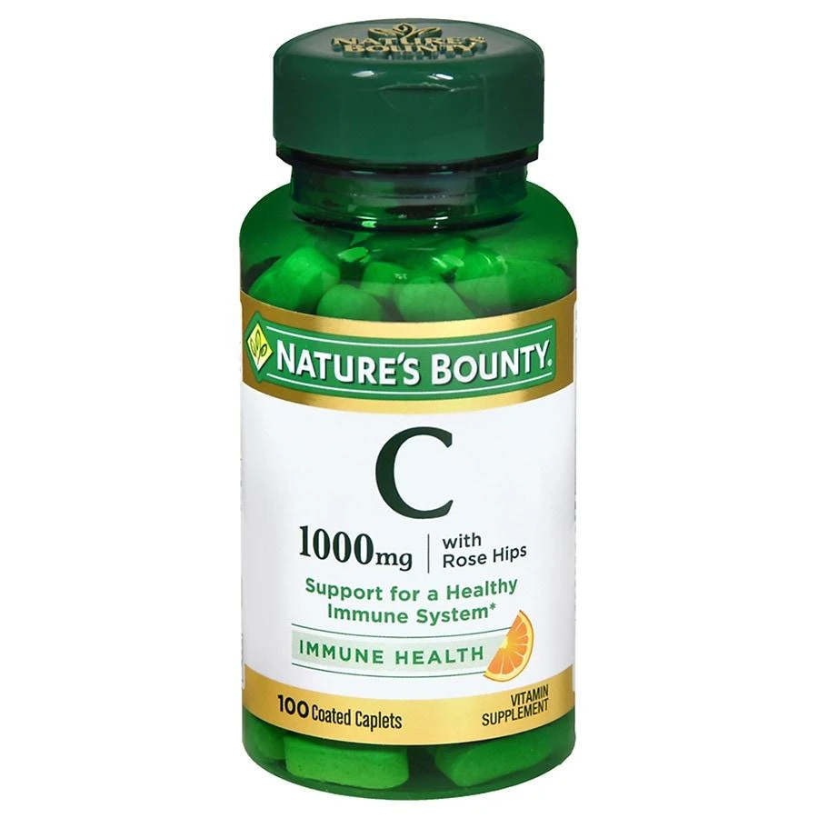 商品Nature's Bounty|Vitamin C-1000mg Plus Rose Hips, Coated Caplets,价格¥192,第1张图片