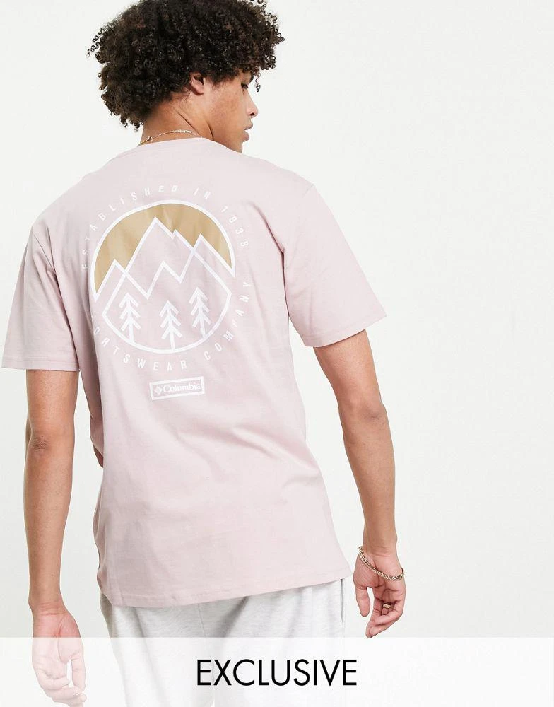 商品Columbia|Columbia Tillamook t-shirt in pink Exclusive at ASOS,价格¥142,第1张图片