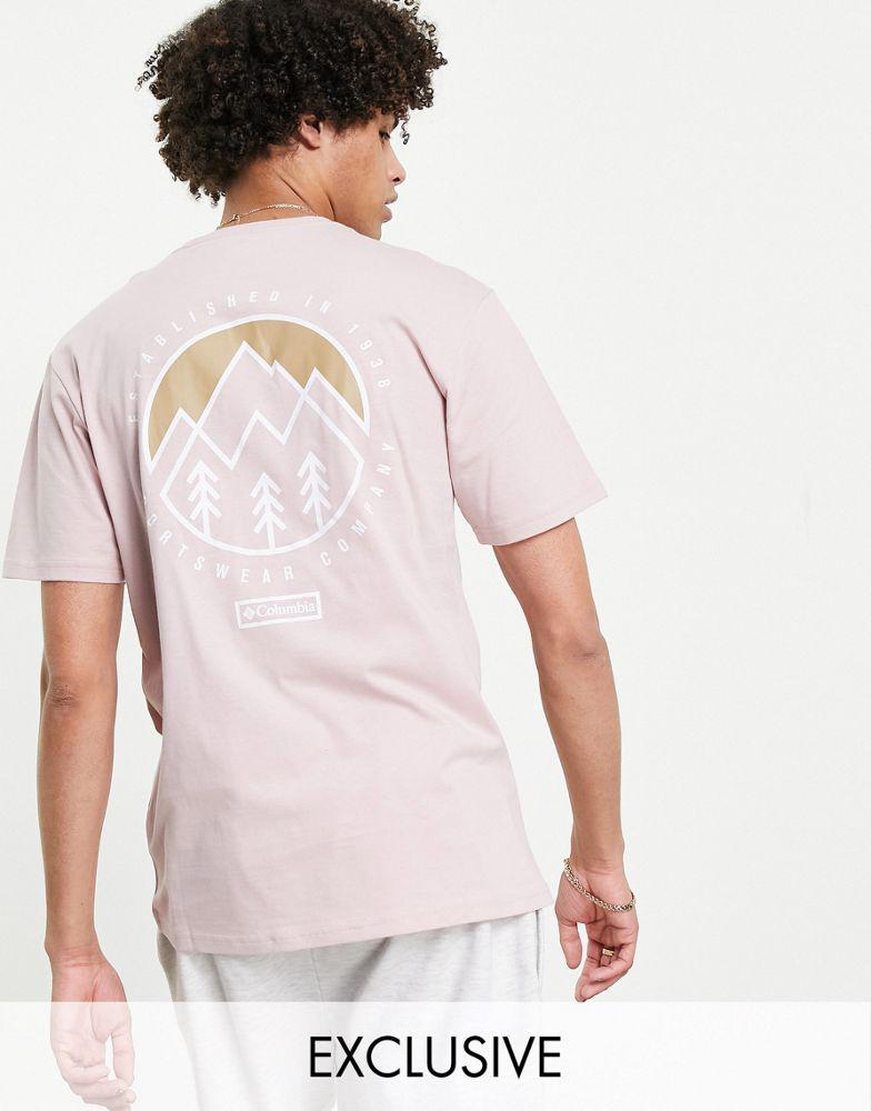 商品Columbia|Columbia Tillamook t-shirt in pink Exclusive at ASOS,价格¥137,第1张图片