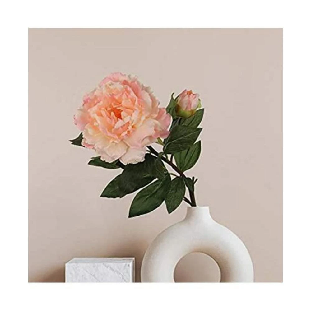 商品Floral Home|30" Light Pink Silk Peony Stem - Elegant Flower for Bouquets,价格¥223,第3张图片详细描述