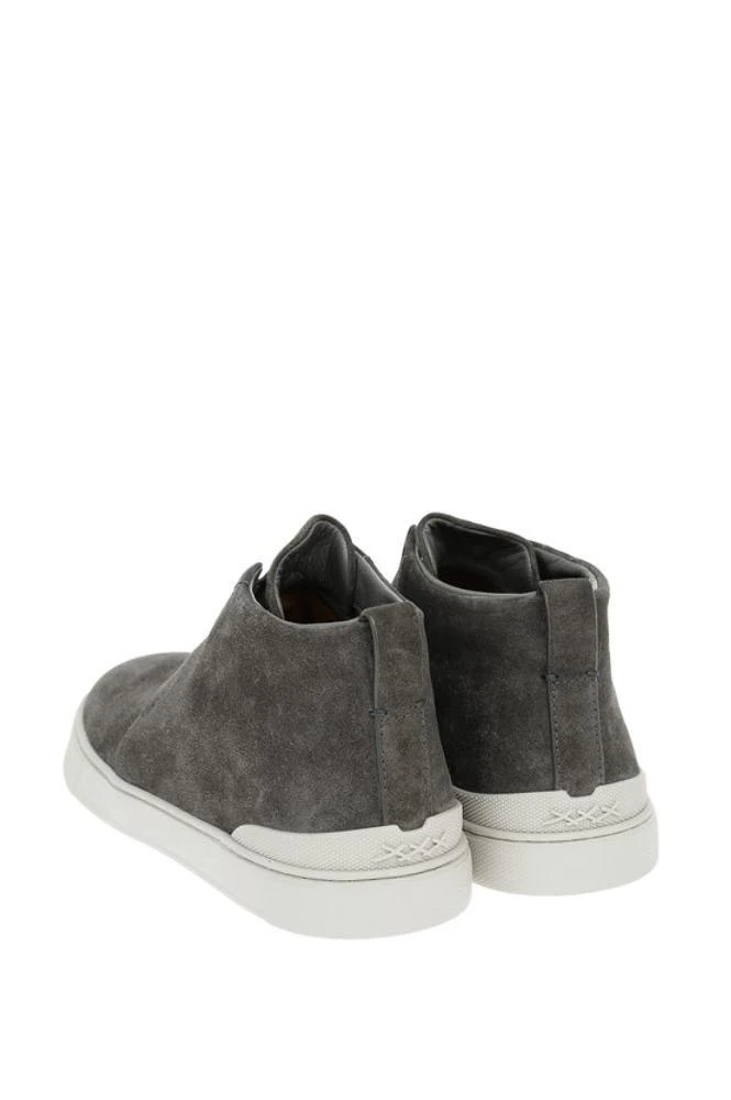 商品Zegna|Ermenegildo Zegna Men&#39;s  Brown Other Materials Hi Top Sneakers,价格¥6530,第2张图片详细描述