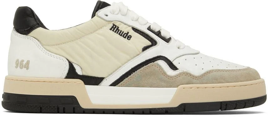 商品Rhude|SSENSE Exclusive Beige Racing Sneakers,价格¥1140,第1张图片