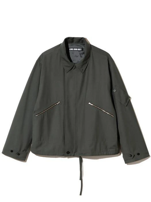 商品Lord John Grey|Buttoned Collar MK3 Jacket Grey,价格¥917,第1张图片