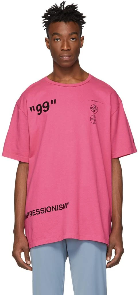商品Off-White|Pink 'Impressionism' Boat T-Shirt,价格¥1364,第1张图片