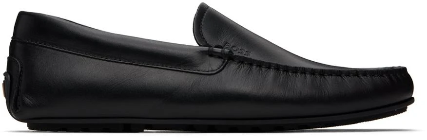 商品Hugo Boss|Black Embossed Loafers,价格¥1232,第1张图片