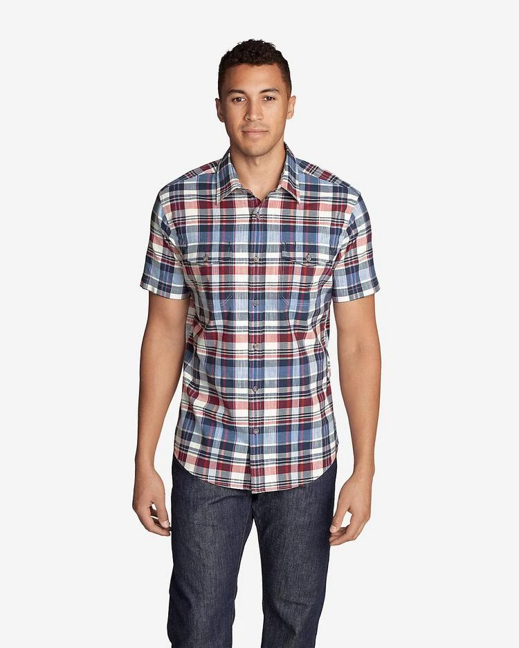 商品Eddie Bauer|Men's Vashon Short-Sleeve Shirt - Stripe,价格¥187-¥261,第1张图片