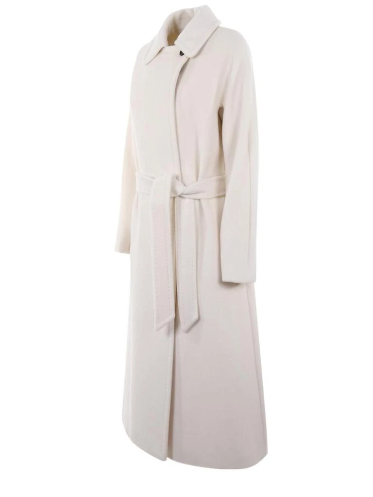 商品Weekend Max Mara|Max mara studio women's white other materials coat,价格¥7624,第2张图片详细描述