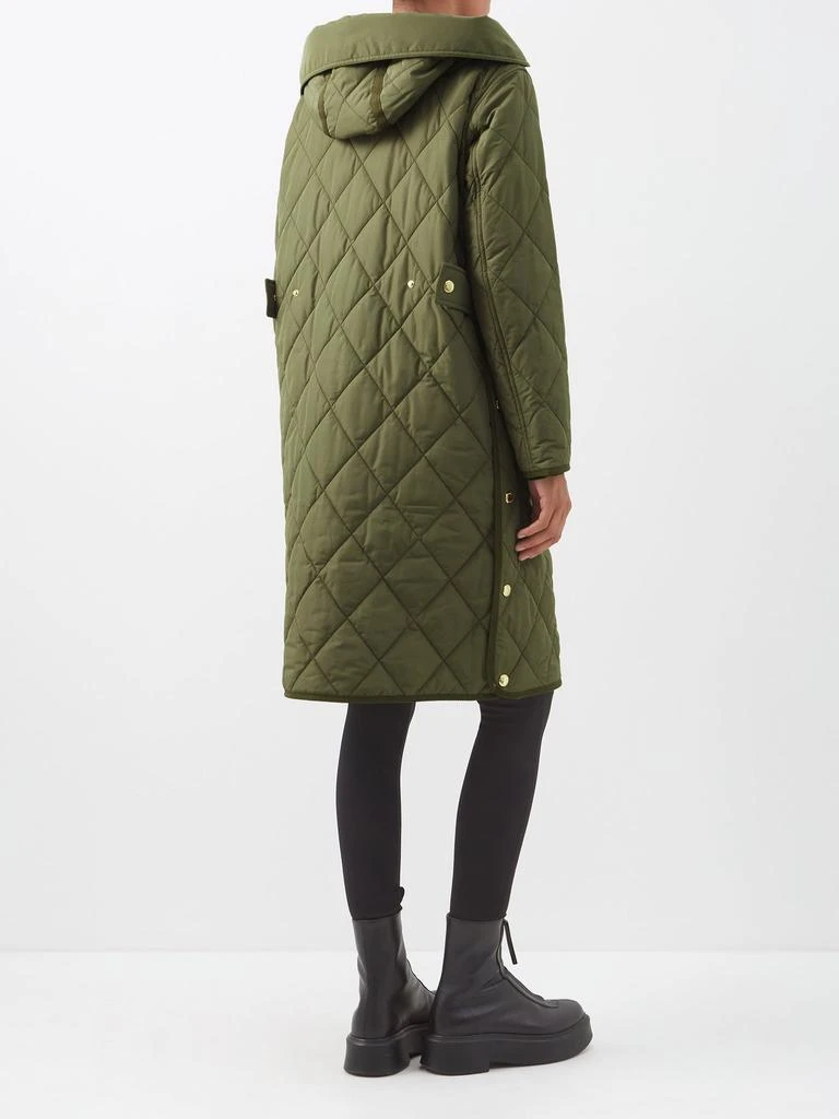 商品Burberry|Diamond-quilted shell hooded parka,价格¥13064,第5张图片详细描述