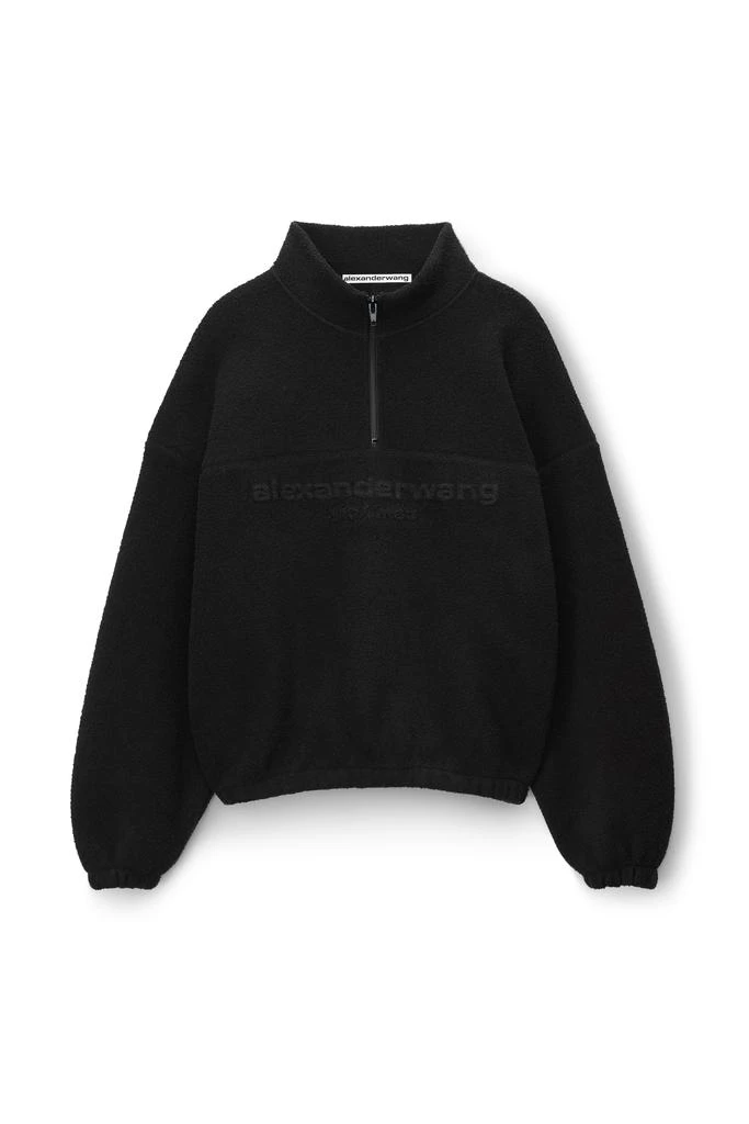 商品Alexander Wang|Half Zip Sweatshirt In Towel Terry,价格¥3053,第1张图片