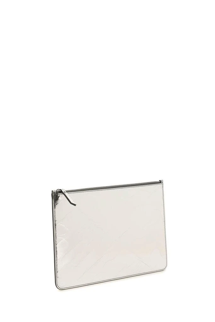 商品MAISON MARGIELA|CRACKED LAMINATED LEATHER LARGE POUCH,价格¥1476,第3张图片详细描述
