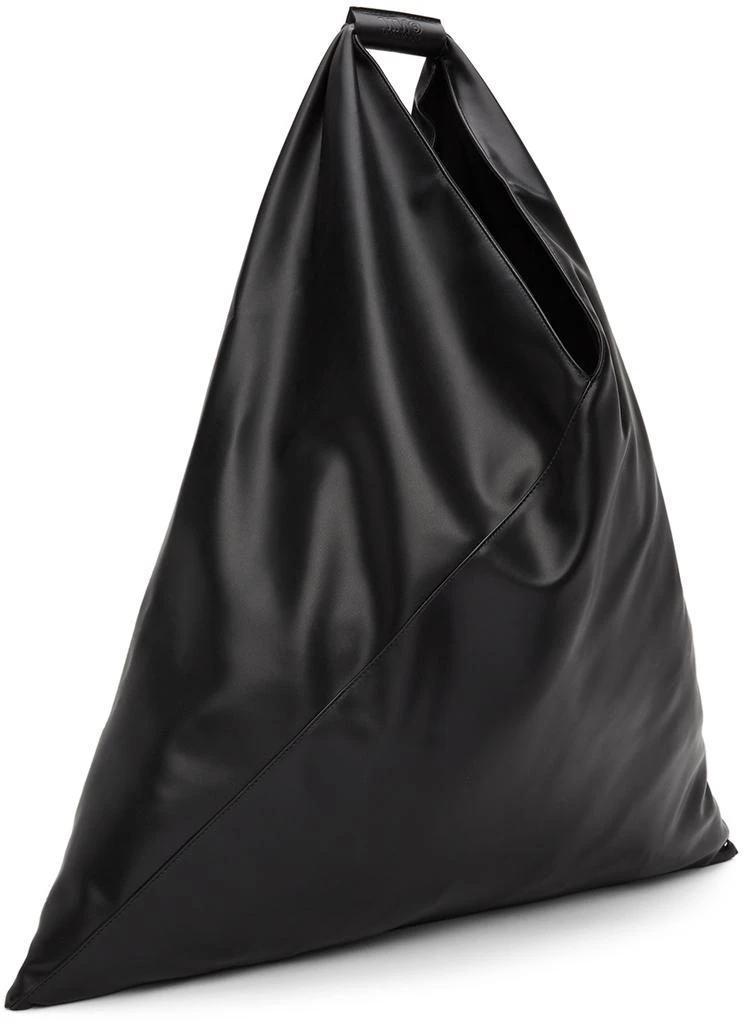 商品MAISON MARGIELA|SSENSE Exclusive Black XXL Faux-Leather Triangle Tote,价格¥3382,第2张图片详细描述