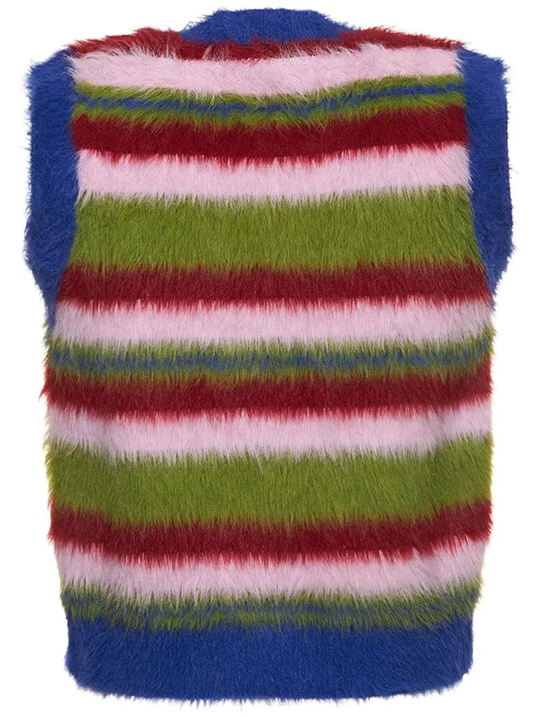 商品Jaded London|Multi Stripe Fuzzy Knit Vest,价格¥354,第4张图片详细描述