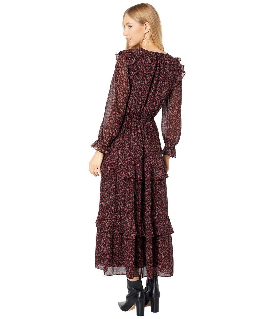 商品Madewell|(Re)sourced Georgette Tiered Ruffle Midi Dress in Orchard Floral,价格¥413,第4张图片详细描述
