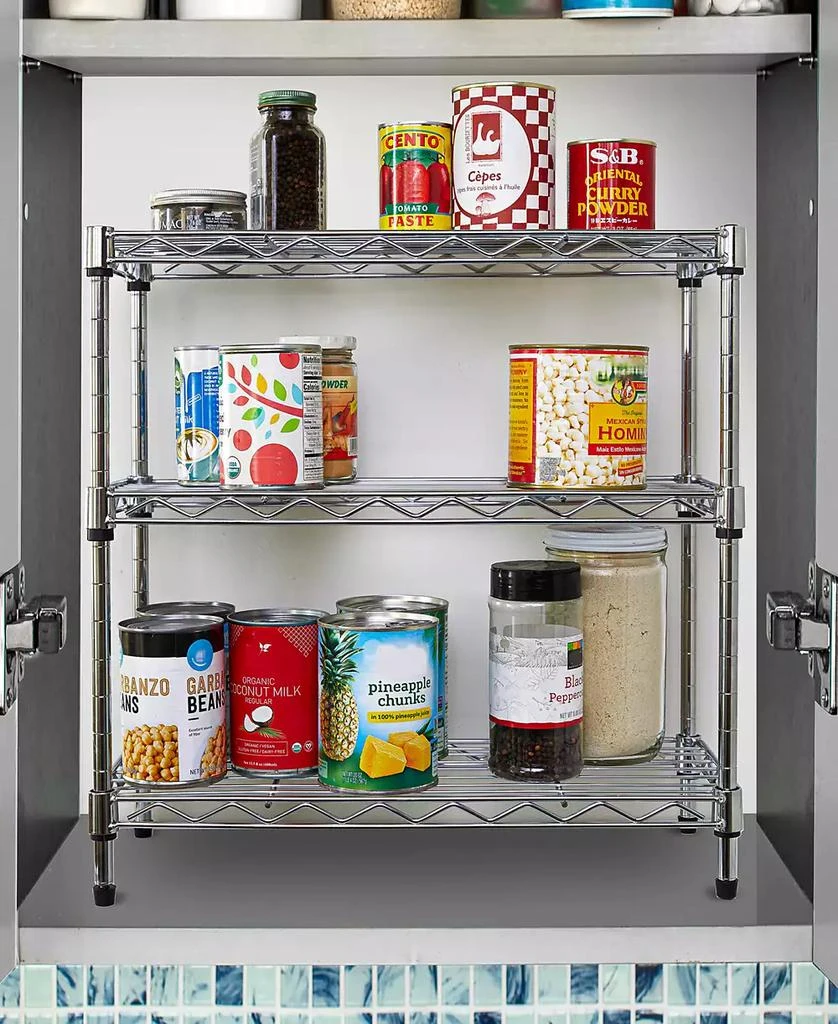 商品Seville Classics|3-Tier Steel Wire Shelving,价格¥411,第3张图片详细描述
