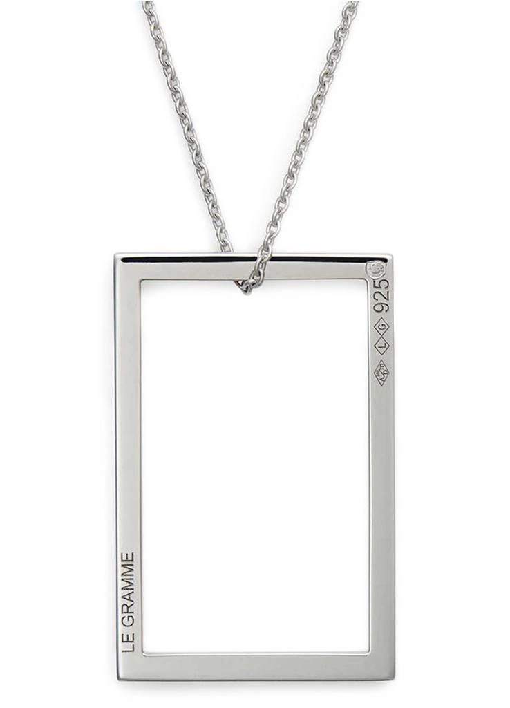 商品Le Gramme|Necklace rectangle le 2,6g silver 925 slick polished,价格¥1601,第3张图片详细描述