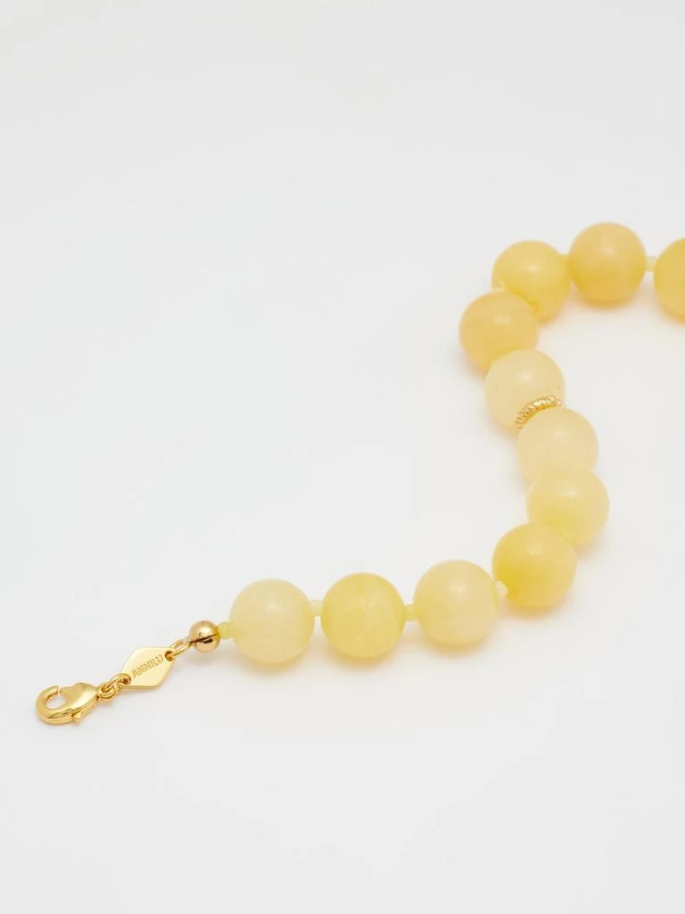 商品Anni Lu|Ball jade & 18kt gold-plated bracelet,价格¥409,第3张图片详细描述