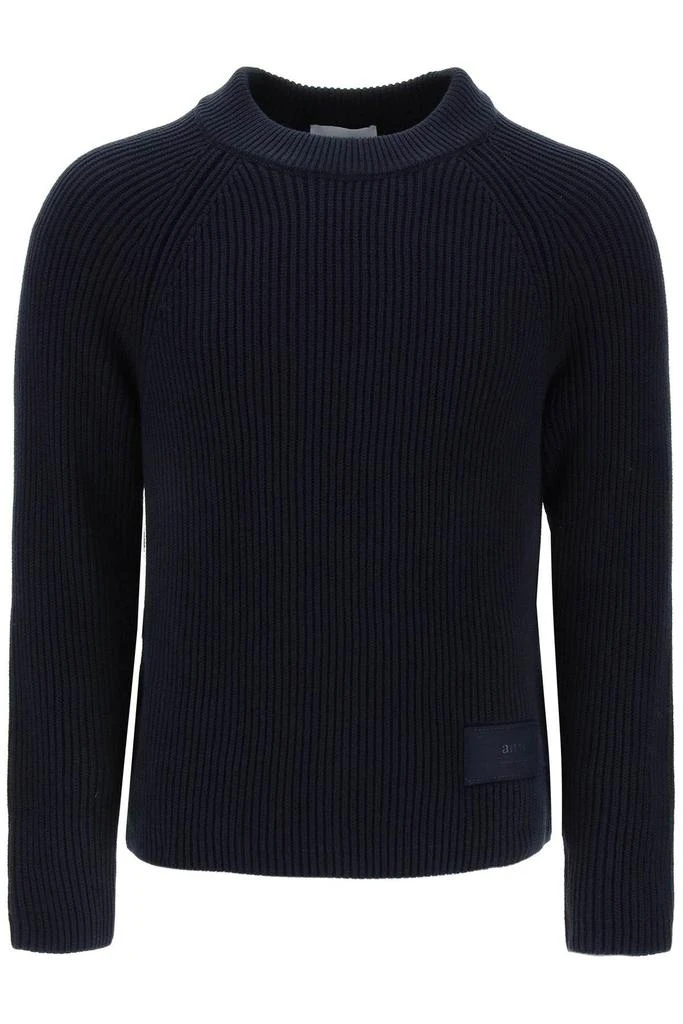 商品AMI|Cotton and wool crew-neck sweater,价格¥1331,第1张图片
