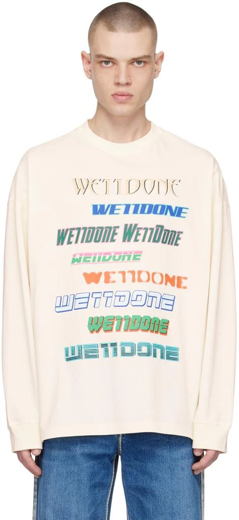 商品We11done|Off-White Printed Long Sleeve T-Shirt,价格¥1982,第1张图片