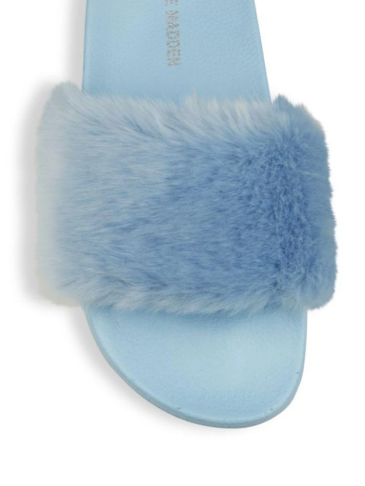 商品Steve Madden|Softey Faux Fur Slip-On Sandals,价格¥97,第4张图片详细描述
