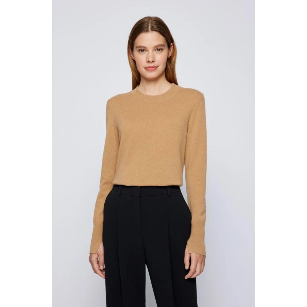商品Hugo Boss|Crew-neck sweater in pure cashmere,价格¥1099,第3张图片详细描述