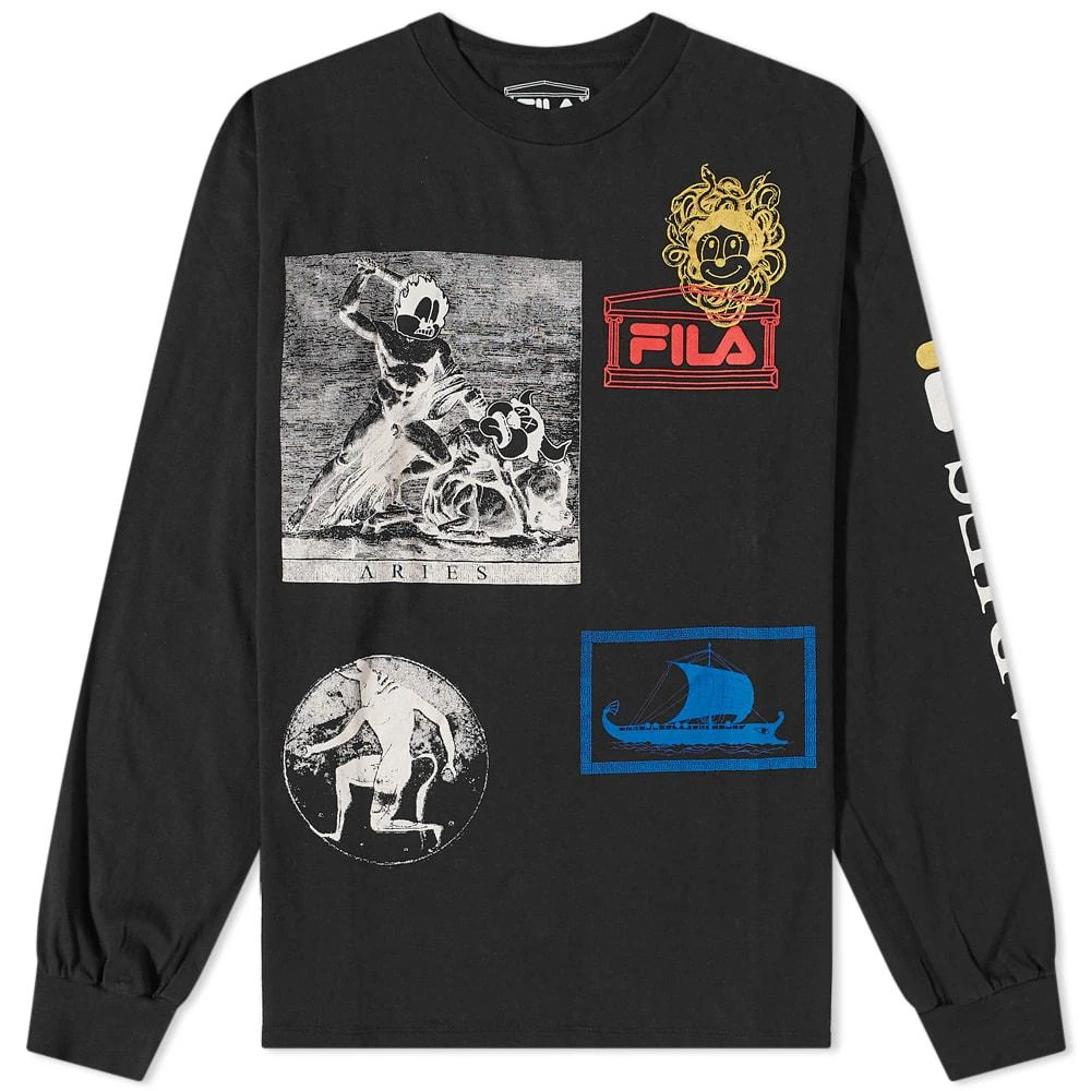 商品Aries|Aries x Fila Long Sleeve Vela Nera Myth Tee,价格¥526,第1张图片