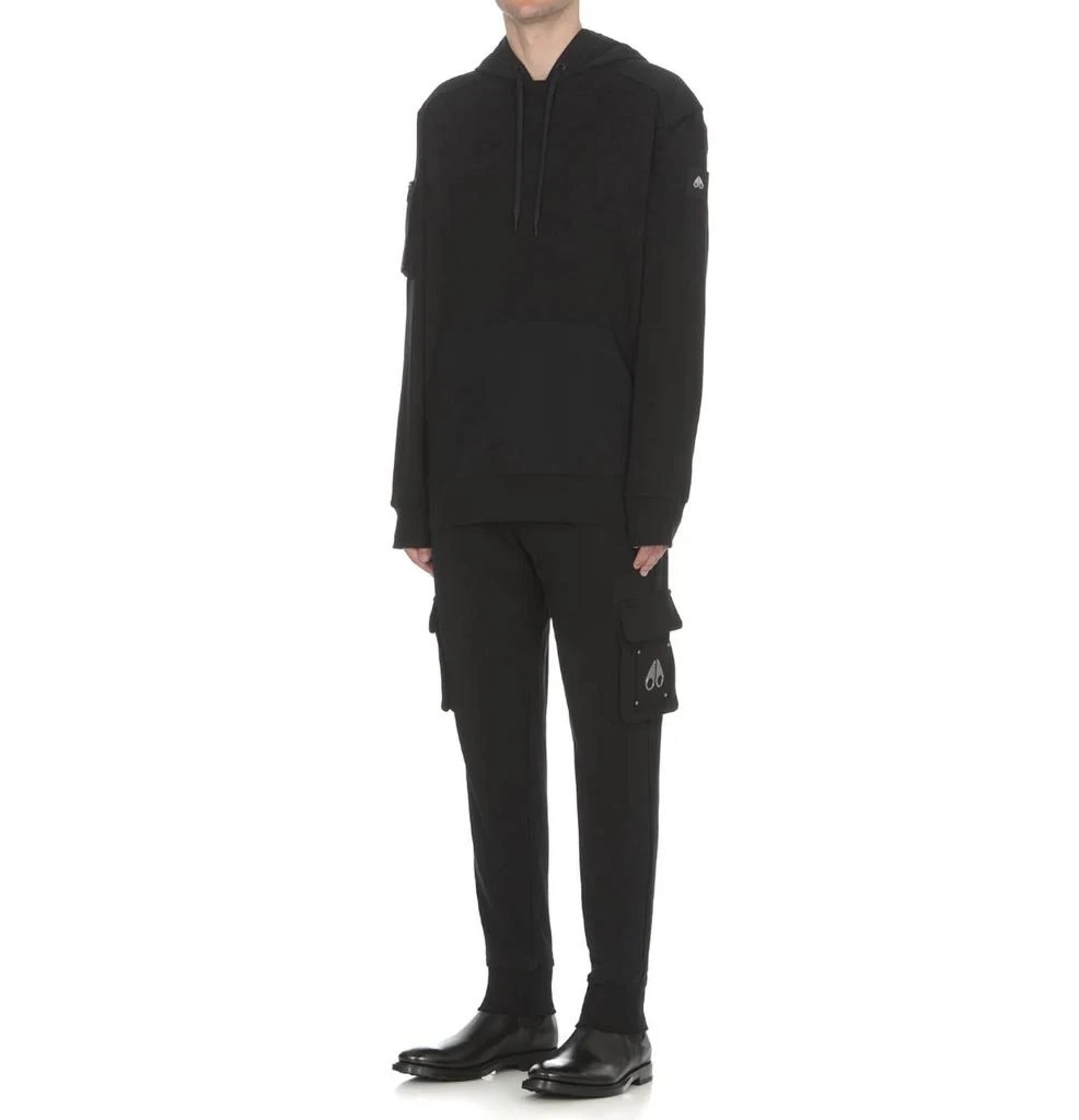 商品Moose Knuckles|Men's Perido Cotton Hoodie Sweatshirt In Black,价格¥2330,第2张图片详细描述