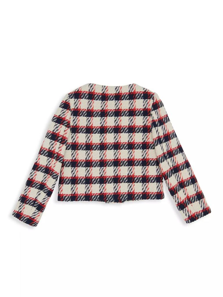 商品Versace|Girl's Plaid Tweed Jacket,价格¥2418,第2张图片详细描述