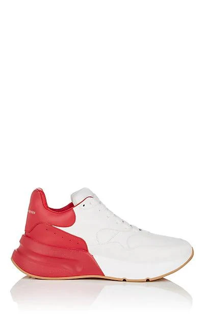 商品Alexander McQueen|Oversized-Sole Leather 运动鞋,价格¥2022,第1张图片