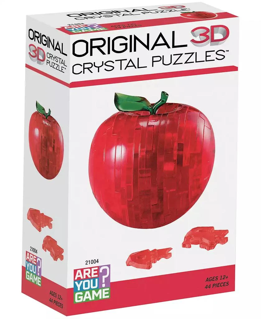 商品AreYouGame|3D Crystal Puzzle - Apple Red - 44 Piece,价格¥98,第2张图片详细描述