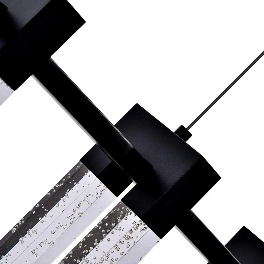 商品VONN Lighting|Sorrento VAC3137BL 40" Integrated LED Linear Chandelier Lighting Fixture in Black with 7 Shades,价格¥3636,第4张图片详细描述