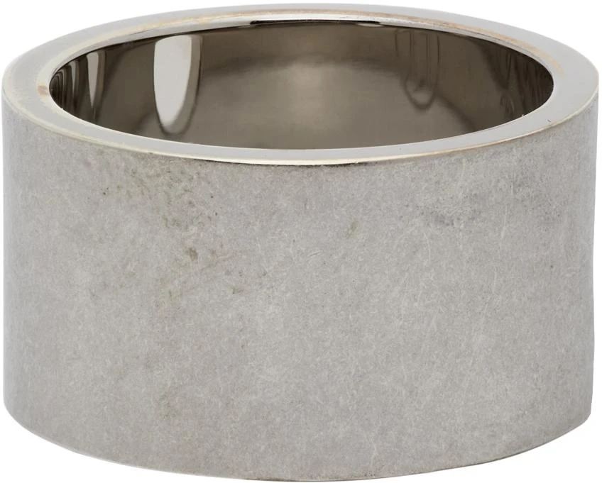 商品MAISON MARGIELA|Silver Brushed Cut Out Ring,价格¥2155,第5张图片详细描述