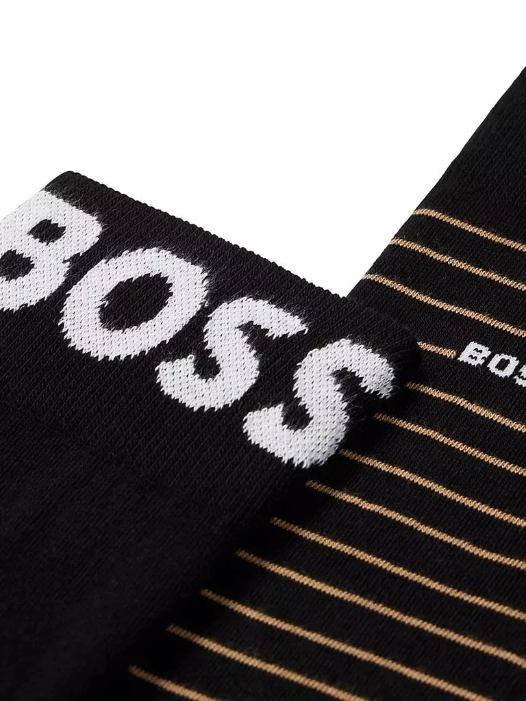 商品Hugo Boss|Two-pack of regular-length socks in stretch cotton,价格¥166,第4张图片详细描述