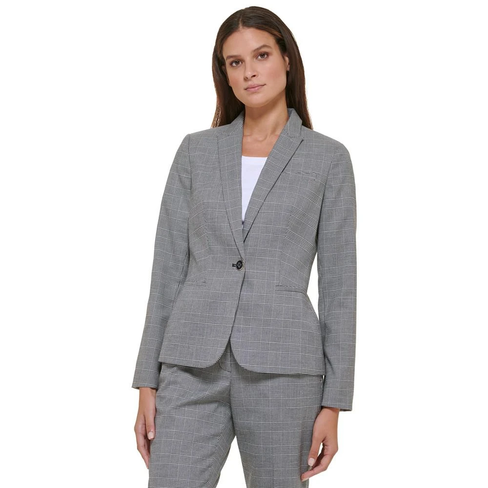 商品Tommy Hilfiger|Women's Glen Plaid Single-Button Blazer,价格¥1092,第1张图片