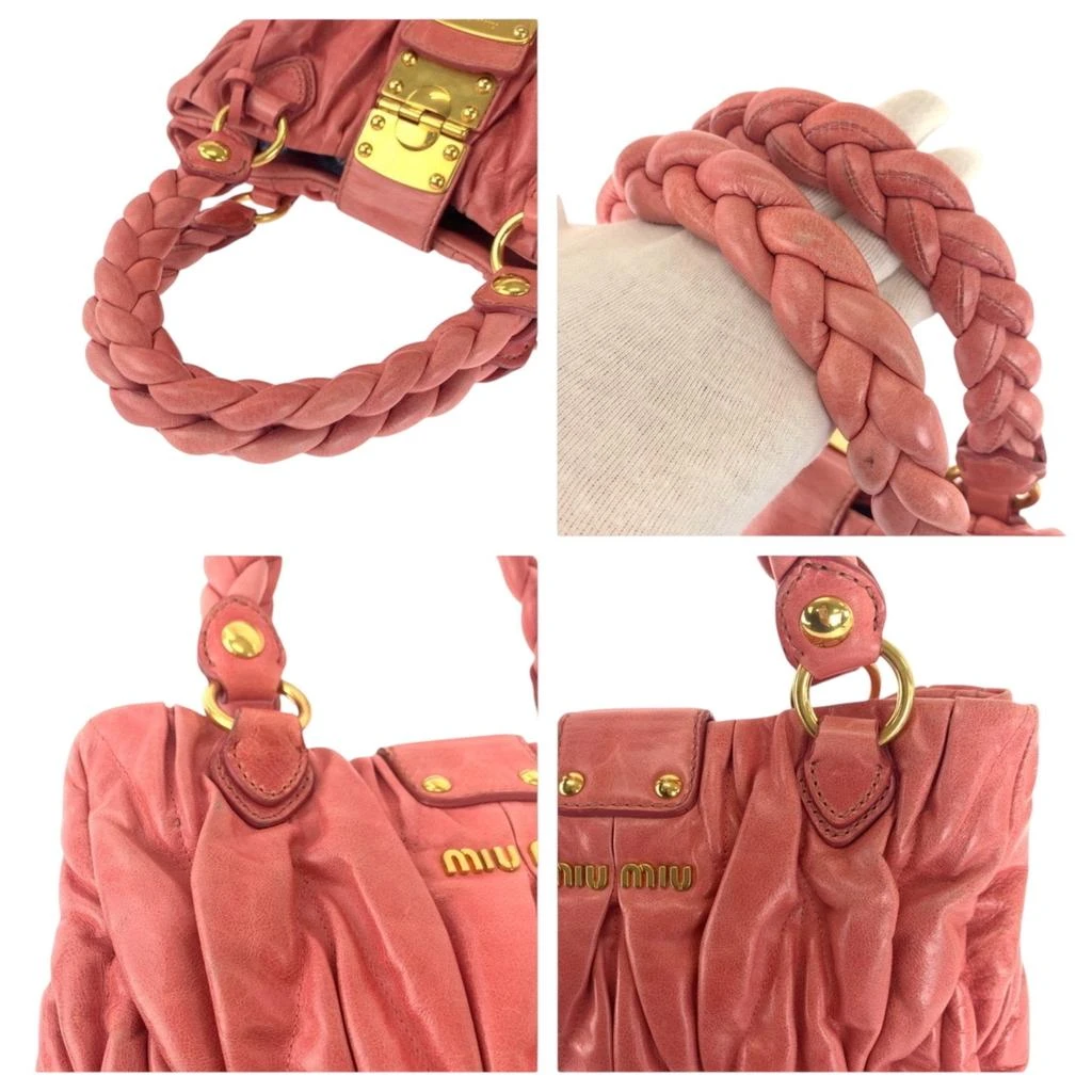 商品[二手商品] Miu Miu|Leather Handbag Tote Bag (Pre-Owned),价格¥5978,第5张图片详细描述