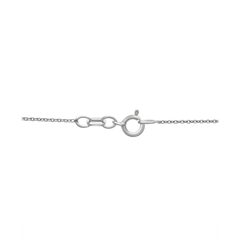 Diamond Infinity 18" Pendant Necklace (1/10 ct. t.w.) in Sterling Silver商品第4张图片规格展示