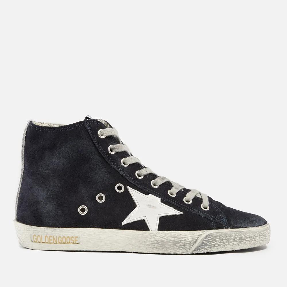 Golden Goose Francy Distressed Suede High-Top Trainers商品第1张图片规格展示