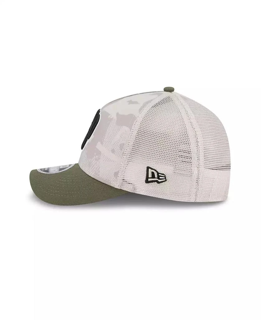商品New Era|Men's Light Beige/Olive Milwaukee Brewers 2025 Armed Forces Day 9FORTY M-Crown A-Frame Adjustable Hat,价格¥268,第4张图片详细描述
