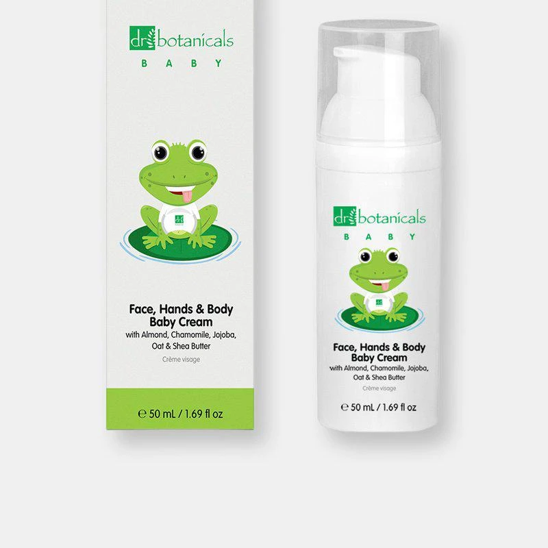 商品Dr. Botanicals|Jojoba & Sweet Almond Oil Face, Hands & Body Baby Cream 50ML,价格¥68,第2张图片详细描述